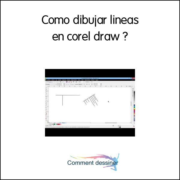 Como dibujar lineas en corel draw